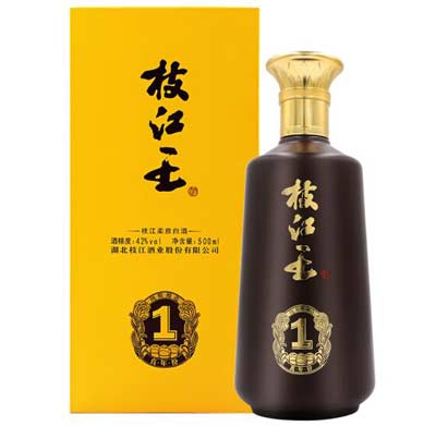 湖北枝江王42度多少钱一瓶，百元中档柔雅浓香口感薄而不寡2.jpg
